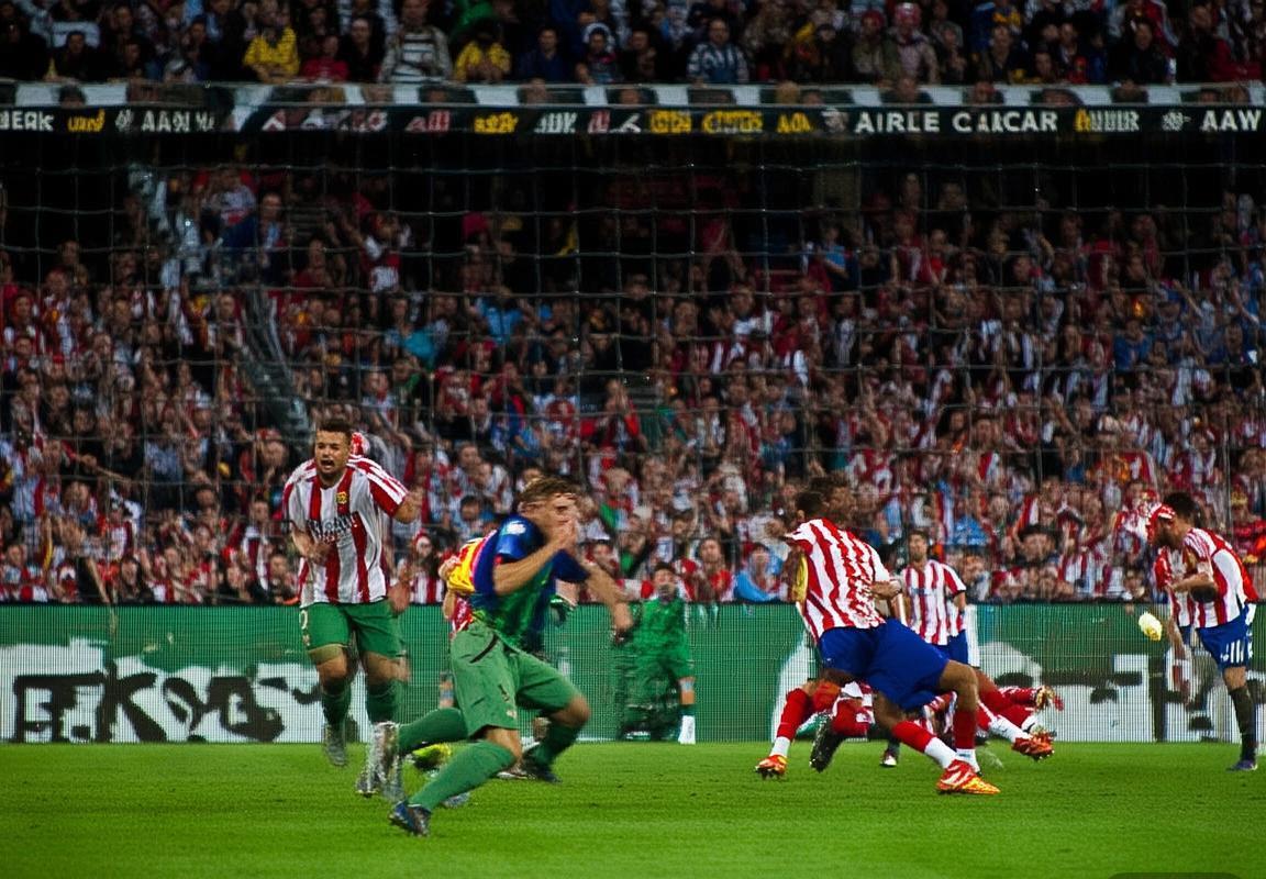 巴塞罗那VS马德里竞技：巅峰对决火花四溅全回顾(图1)